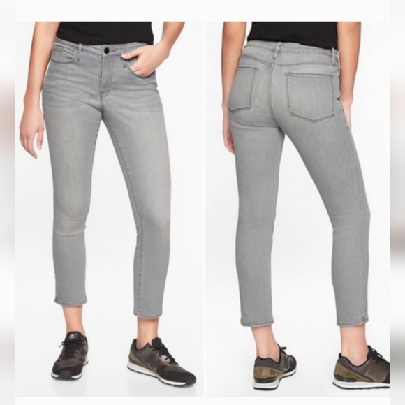 Athleta Sculptek Ultra Skinny Grey Wash Jean Size 4 - Picture 1 of 13